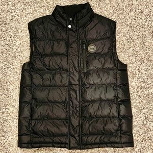 Timberland Black Down Puffer Vest Size Medium